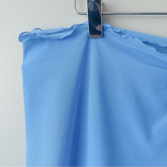 Wild Fable Sarong beach cover up NWT light blue tie front stretchy small medium - Picture 3 of 13